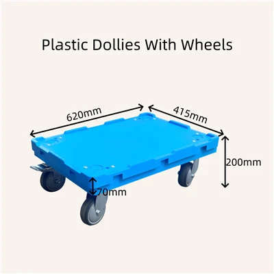Cărucioare din plastic cu roți